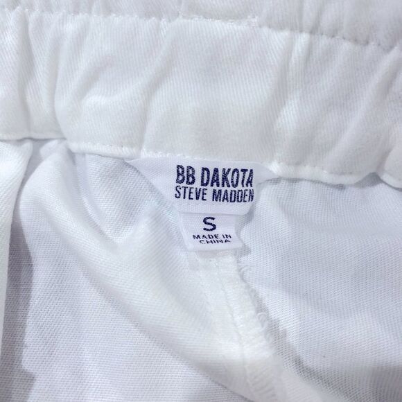 Steve Madden BB Dakota White Seaside Paperbag High Waisted Bermuda Shorts Small - Picture 9 of 11